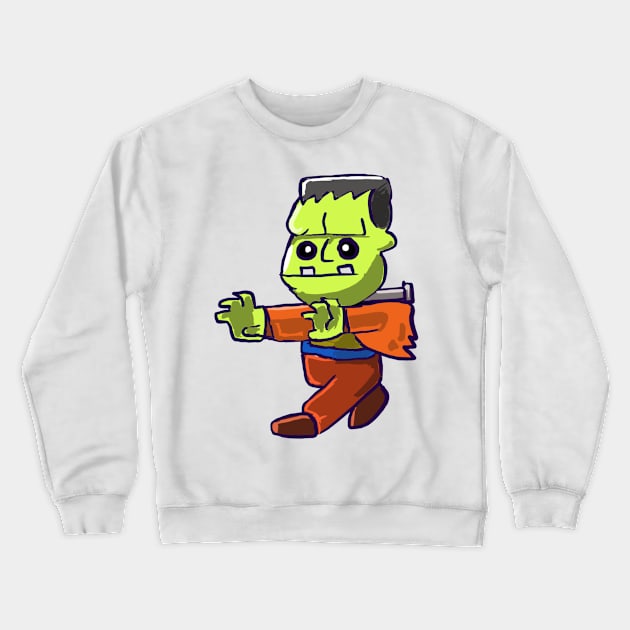 Cute Frankenstein Crewneck Sweatshirt by Joker & Angel